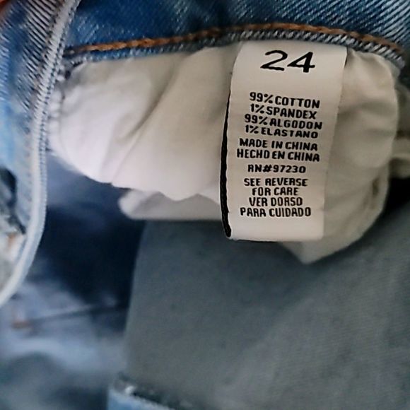 Almost Famous plus size Size 24 ripped style flare denim jeans with bottom flare - Picture 8 of 9